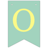 God zegene 6 letters Blauwe Groene Baptisme Commun Vlaggetjes (Tweede vlag)