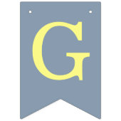 God zegene 6 letters Blauwe Groene Baptisme Commun Vlaggetjes (Eerste vlag)