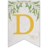 God zegene 6 letters gebladerte gouden doop commun vlaggetjes (Derde vlag)