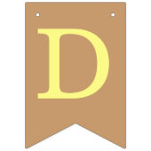 God zegene 6 letters Neutrals Baptisme bevestiging Vlaggetjes (Derde vlag)