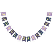 God zegene 6 letters Paarse marinegemeenschap Vlaggetjes (Alle)