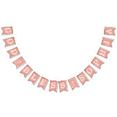 God zegene 6 letters Roos Gouden doop Communie Vlaggetjes (Alle)