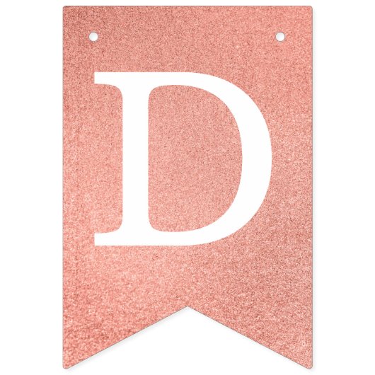 God zegene 6 letters Roos Gouden doop Communie Vlaggetjes (Derde vlag)