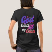 God zegene al mijn chicas t-shirt (Achterkant)