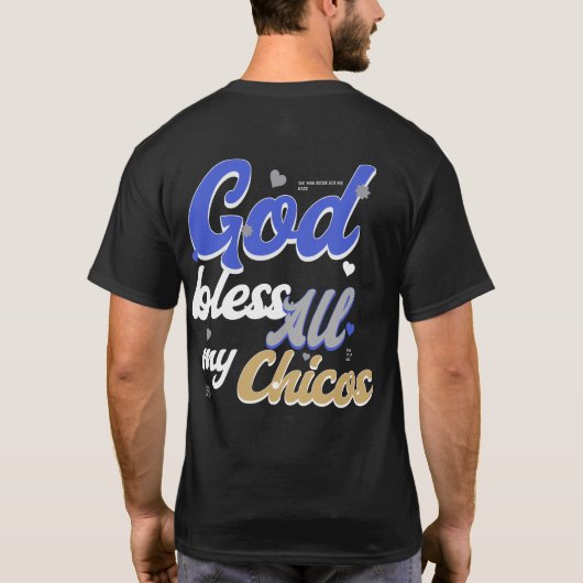 God zegene al mijn kuikens t-shirt (Achterkant)