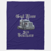God zegene Al Trucker Fleece Blanket (Voorkant)