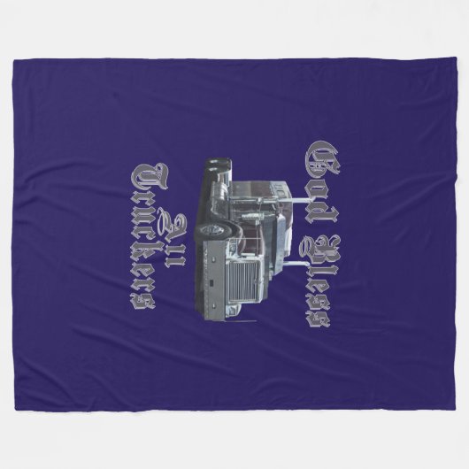 God zegene Al Trucker Fleece Blanket (Voorkant (Horizontaal))