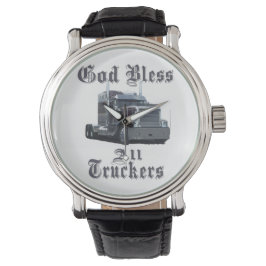 God zegene alle truckers kijken Collectie Horloge