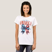 God zegene Amerika 1776 T-shirt (Voorkant volledig)