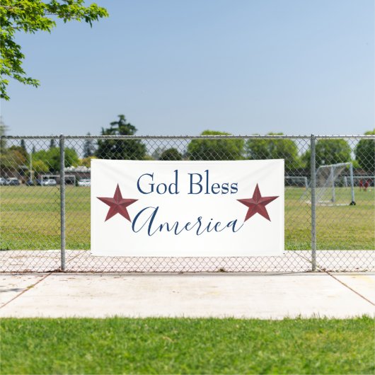 God zegene Amerika aanpasbaar Spandoek (Insitu)
