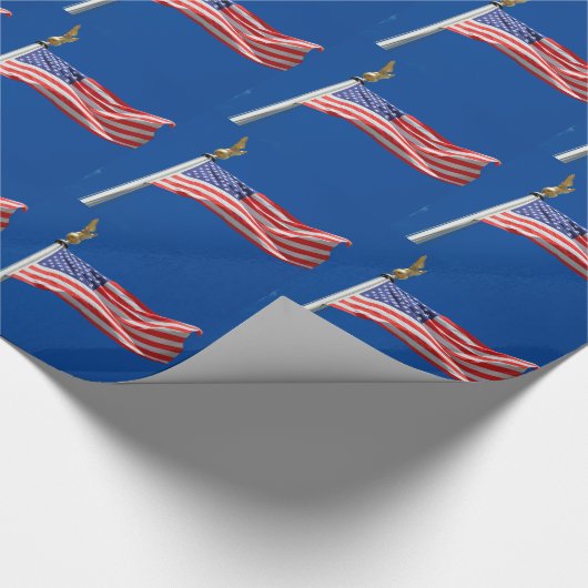 God zegene Amerika, Amerikaanse vlag, steun van Pa Cadeaupapier (Hoek)