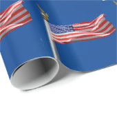 God zegene Amerika, Amerikaanse vlag, steun van Pa Cadeaupapier (Rol Hoek)