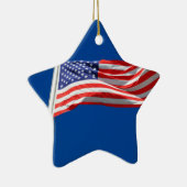 God zegene Amerika, Amerikaanse vlag, steun van Pa Keramisch Ornament (Rechts)