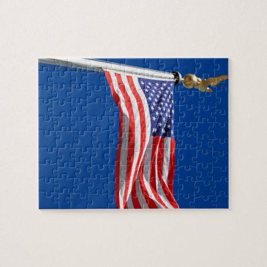 God zegene Amerika, Amerikaanse vlag, steun van Pa Legpuzzel (Horizontaal)