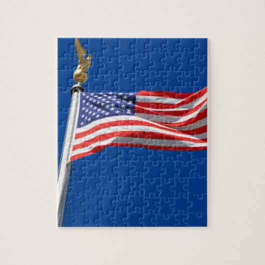 God zegene Amerika, Amerikaanse vlag, steun van Pa Legpuzzel (Verticaal)