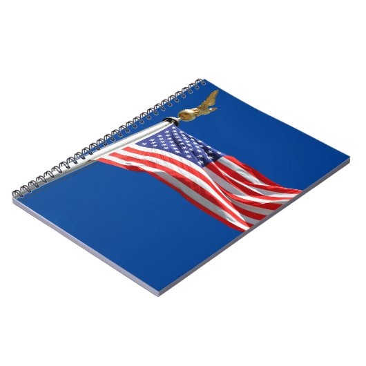 God zegene Amerika, Amerikaanse vlag, steun van Pa Notitieboek (Linkerzijde)