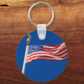 God zegene Amerika, Amerikaanse vlag, steun van Pa Sleutelhanger (Voorkant)