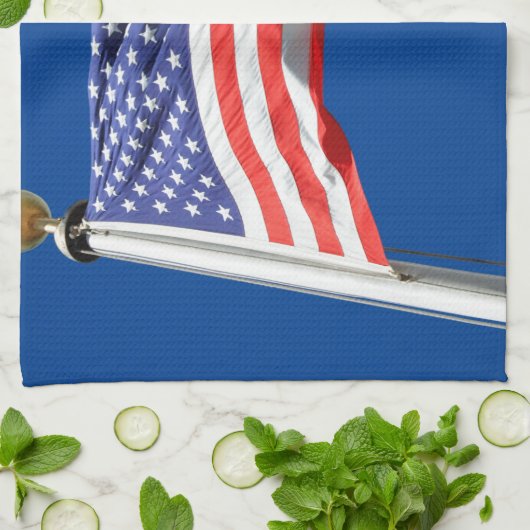 God zegene Amerika, Amerikaanse vlag, steun van Pa Theedoek (Gevouwen)