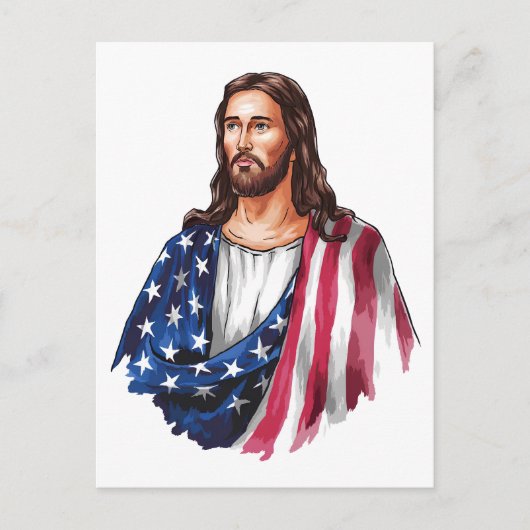 God zegene Amerika Briefkaart (Voorkant)