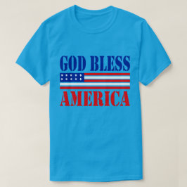 God zegene Amerika Classic Patriottisch T-shirt