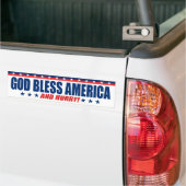 God zegene Amerika en schiet op - anti-President t Bumpersticker (Op Truck)