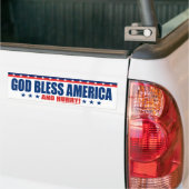 God zegene Amerika en schiet op - anti-President t Bumpersticker (Op Truck)