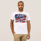 God zegene Amerika - Gepersonaliseerd T-shirt (Voorkant volledig)