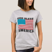 God zegene Amerika, Groovy  USA Flag T-shirt (Voorkant)