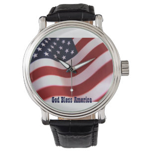 God zegene Amerika Horloge