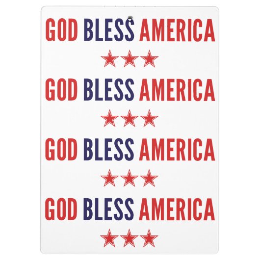 God zegene Amerika Klembord (Achterkant)