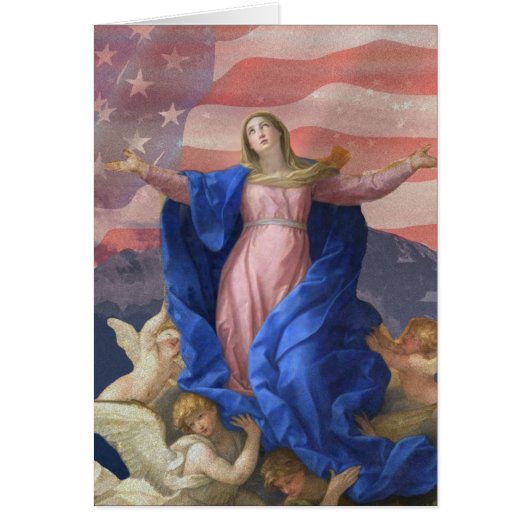 GOD ZEGENE AMERIKA MAAGD MARIA RELIGIEUS (Voorkant)