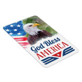 God zegene Amerika met vlag Magneet (Rechterzijde)