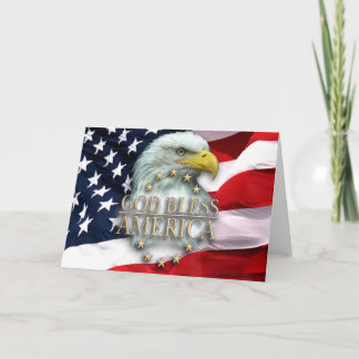 God zegene Amerika Noteer Kaart