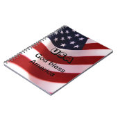 God zegene Amerika Notitieboek (Linkerzijde)