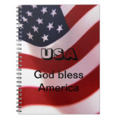God zegene Amerika Notitieboek (Voorkant)