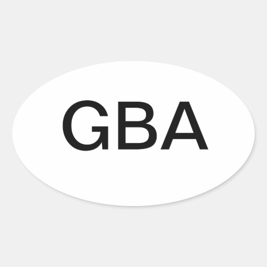 God zegene Amerika Ovale Bumpersticker Sticker (Voorkant)