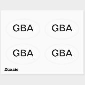 God zegene Amerika Ovale Bumpersticker Sticker (Vel)