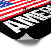 God zegene Amerika Patriottisch Gelukkig 4 juli vo Poster (Hoek)