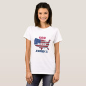 God zegene Amerika | patriottisch ontwerp T-shirt (Voorkant volledig)