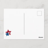 God zegene Amerika Patriottisch Rood Wit Blauwe St Briefkaart (Achterkant)