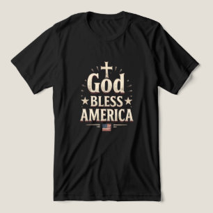 God zegene Amerika - patriottische Christelijk Tri-Blend Shirt