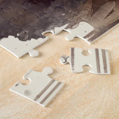 God zegene Amerika Patriottische Eagle Waterverf Legpuzzel (Zijkant)