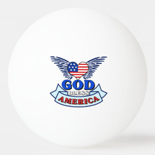 God zegene Amerika Pingpongbal