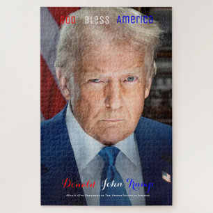 God zegene Amerika President Trump Legpuzzel