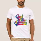 God zegene Amerika Regenboog logo T-shirt (Voorkant)