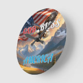 GOD ZEGENE AMERIKA RONDE KLOK (Hoek)