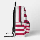 God zegene Amerika rood wit en blauw Bedrukte Rugzak (Links)