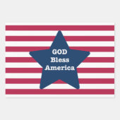 God zegene Amerika rood wit en blauw Inpakpapier Vel (Voorkant 2)