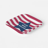 God zegene Amerika rood wit en blauw Papieren Bordje (Gebogen)