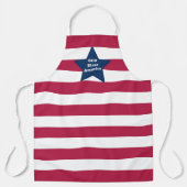 God zegene Amerika rood wit en blauw Schort (Voorkant)